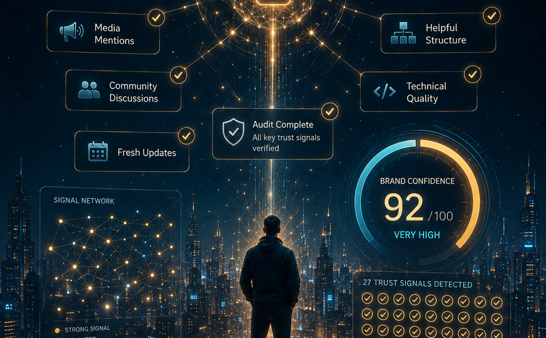 The GEO Audit: 27 Signals AI Engines Use to Decide If They Can Trust Your Brand