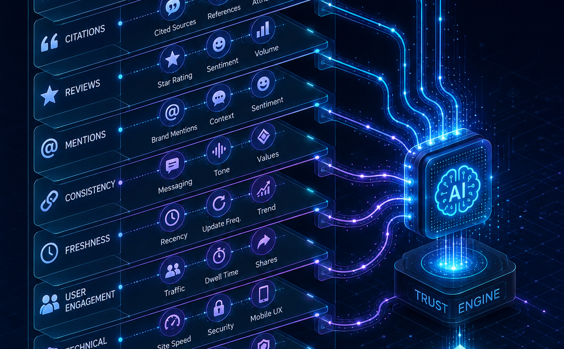 The GEO Audit: 27 Signals AI Engines Use to Decide If They Can Trust Your Brand