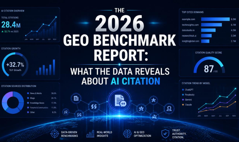 The 2026 GEO Benchmark Report