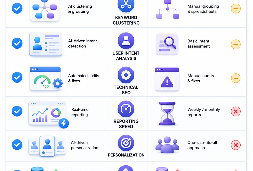 AI SEO Agency vs Traditional SEO Agency